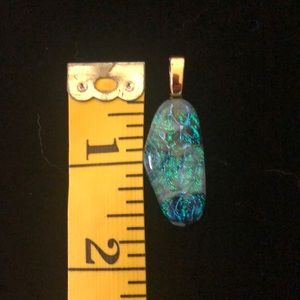 Dichroic art glass pendant